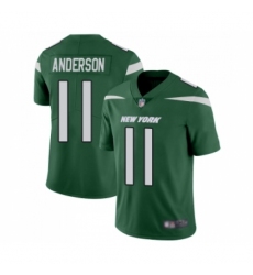 Youth New York Jets #11 Robby Anderson Green Team Color Vapor Untouchable Limited Player Football Jersey