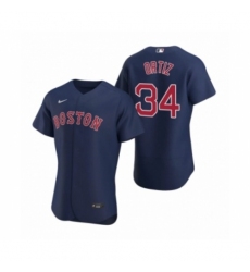 Men's Boston Red Sox #34 David Ortiz Nike Navy Authentic 2020 Alternate Jersey