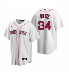 Men's Nike Boston Red Sox #34 David Ortiz White Home Stitched Baseball Jersey