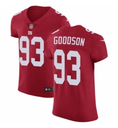Men's Nike New York Giants #93 B.J. Goodson Red Alternate Vapor Untouchable Elite Player NFL Jersey