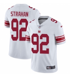 Men's Nike New York Giants #92 Michael Strahan White Vapor Untouchable Limited Player NFL Jersey