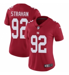 Women's Nike New York Giants #92 Michael Strahan Elite Red Alternate NFL Jersey