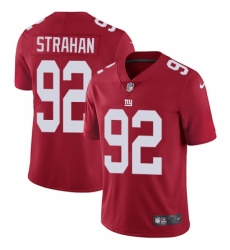 Youth Nike New York Giants #92 Michael Strahan Elite Red Alternate NFL Jersey