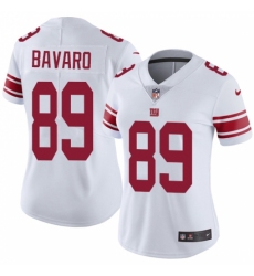Women's Nike New York Giants #89 Mark Bavaro Elite White NFL Jersey