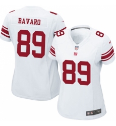 Women's Nike New York Giants #89 Mark Bavaro Game White NFL Jersey