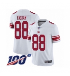 Men's New York Giants #88 Evan Engram White Vapor Untouchable Limited Player 100th Season Football Jersey