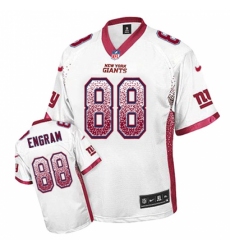 Men's Nike New York Giants #88 Evan Engram Elite White Drift Fashion NFL Jersey