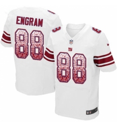 Men's Nike New York Giants #88 Evan Engram Elite White Road Drift Fashion NFL Jersey