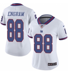 Women's Nike New York Giants #88 Evan Engram Limited White Rush Vapor Untouchable NFL Jersey