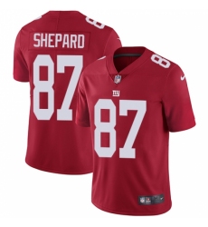 Youth Nike New York Giants #87 Sterling Shepard Elite Red Alternate NFL Jersey