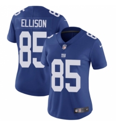 Women's Nike New York Giants #85 Rhett Ellison Elite Royal Blue Team Color NFL Jersey