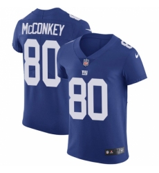 Men's Nike New York Giants #80 Phil McConkey Elite Royal Blue Team Color NFL Jersey