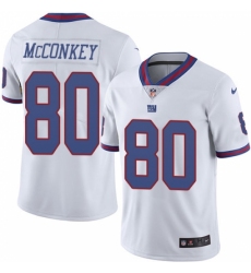 Men's Nike New York Giants #80 Phil McConkey Limited White Rush Vapor Untouchable NFL Jersey