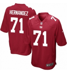 Men's Nike New York Giants #71 Will Hernandez Game Red Alternate NFL Jersey