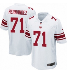 Men's Nike New York Giants #71 Will Hernandez Game White NFL Jersey