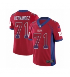 Men's Nike New York Giants #71 Will Hernandez Limited Red Rush Drift Fashion NFL Jersey