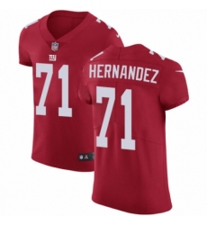 Men's Nike New York Giants #71 Will Hernandez Red Alternate Vapor Untouchable Elite Player NFL Jersey