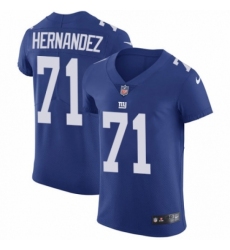 Men's Nike New York Giants #71 Will Hernandez Royal Blue Team Color Vapor Untouchable Elite Player NFL Jersey