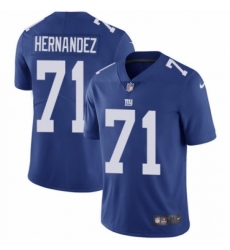 Men's Nike New York Giants #71 Will Hernandez Royal Blue Team Color Vapor Untouchable Limited Player NFL Jersey