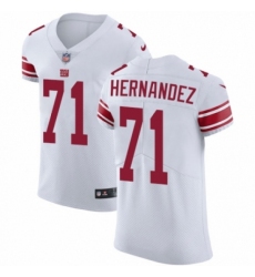 Men's Nike New York Giants #71 Will Hernandez White Vapor Untouchable Elite Player NFL Jersey