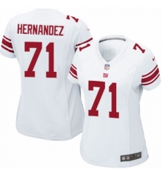 Women's Nike New York Giants #71 Will Hernandez Game White NFL Jersey