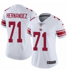 Women's Nike New York Giants #71 Will Hernandez White Vapor Untouchable Elite Player NFL Jersey