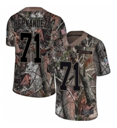 Youth Nike New York Giants #71 Will Hernandez Limited Camo Rush Realtree NFL Jersey