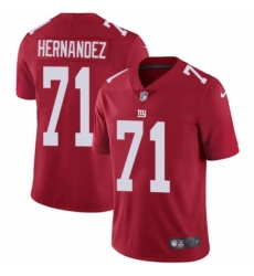Youth Nike New York Giants #71 Will Hernandez Red Alternate Vapor Untouchable Limited Player NFL Jersey