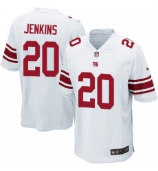 Men's Nike New York Giants #20 Janoris Jenkins Game White NFL Jersey
