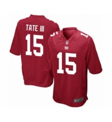 Men's New York Giants #15 Golden Tate III Game Red Alternate Football Jersey