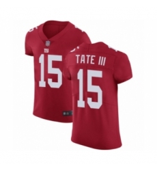 Men's New York Giants #15 Golden Tate III Red Alternate Vapor Untouchable Elite Player Football Jersey