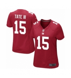 Women's New York Giants #15 Golden Tate III Game Red Alternate Football Jersey