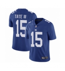 Youth New York Giants #15 Golden Tate III Royal Blue Team Color Vapor Untouchable Limited Player Football Jersey