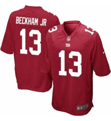 Men's Nike New York Giants #13 Odell Beckham Jr Game Red Alternate NFL Jersey