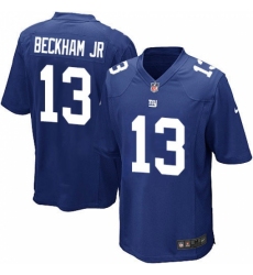 Men's Nike New York Giants #13 Odell Beckham Jr Game Royal Blue Team Color NFL Jersey