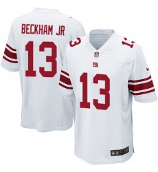 Men's Nike New York Giants #13 Odell Beckham Jr Game White NFL Jersey