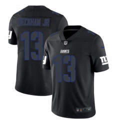 Men's Nike New York Giants #13 Odell Beckham Jr Limited Black Rush Impact NFL Jersey