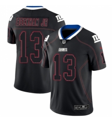 Men's Nike New York Giants #13 Odell Beckham Jr Limited Lights Out Black Rush NFL Jersey