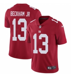 Men's Nike New York Giants #13 Odell Beckham Jr Red Alternate Vapor Untouchable Limited Player NFL Jersey