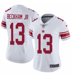 Women's Nike New York Giants #13 Odell Beckham Jr White Vapor Untouchable Limited Player NFL Jersey