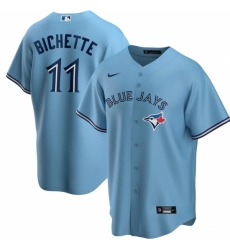 Men's Toronto Blue Jays #11 Bo Bichette Nike Powder Blue Alternate 2020 Replica Player Jersey