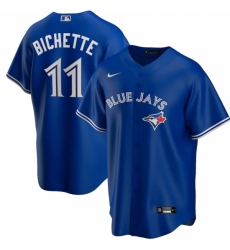 Men's Toronto Blue Jays #11 Bo Bichette Nike Royal Alternate 2020 Replica Player Jersey