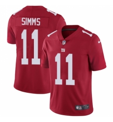 Youth Nike New York Giants #11 Phil Simms Elite Red Alternate NFL Jersey