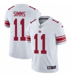 Youth Nike New York Giants #11 Phil Simms White Vapor Untouchable Limited Player NFL Jersey