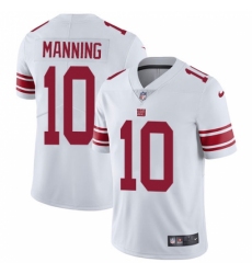 Youth Nike New York Giants #10 Eli Manning White Vapor Untouchable Limited Player NFL Jersey