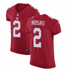 Men's Nike New York Giants #2 Aldrick Rosas Red Alternate Vapor Untouchable Elite Player NFL Jersey