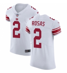 Men's Nike New York Giants #2 Aldrick Rosas White Vapor Untouchable Elite Player NFL Jersey