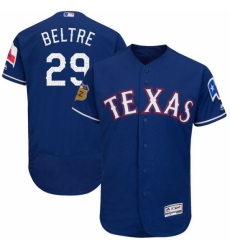 Men's Majestic Texas Rangers #29 Adrian Beltre Royal Blue 2017 Spring Training Authentic Collection Flex Base MLB Jersey