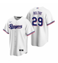 Men's Nike Texas Rangers #29 Adrian Beltre White Home Stitched Baseball Jersey