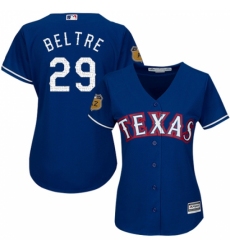 Women's Majestic Texas Rangers #29 Adrian Beltre Authentic 2017 Spring Training Cool Base MLB Jersey